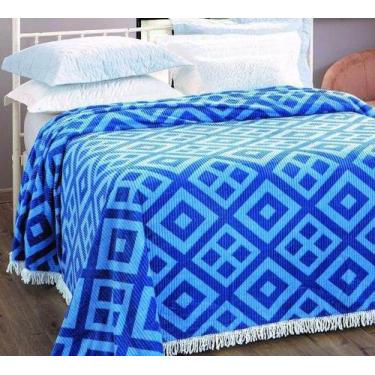 Imagem de Colcha Cobre Leito Chenille Jolitex Queen Casal Estampada com Franja L