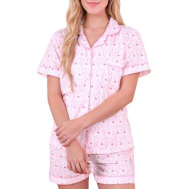Imagem de Conjunto de pijamas Zelbuck femininos Y2k Preppy Monkey Beach Shorts