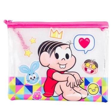 Imagem de Estojo Necessaire Turma da Mônica Média 17x21cm Infantil - Taimes