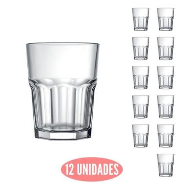 Imagem de Conjunto 12 Mini Copos Dose Bristol 60ml Shot Cachaça Nadir - NADIR FI