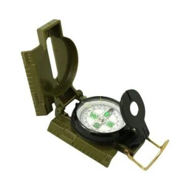 Imagem de Bússola Dobrável À Prova d'Água Em Latão E Alumínio Para Navegação De 