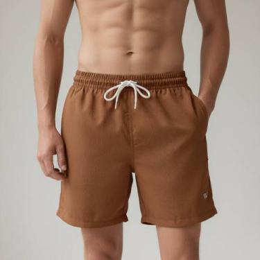 Imagem de Short Masculino em Linho Premium com Elástico e Cordão Bermuda Casual 