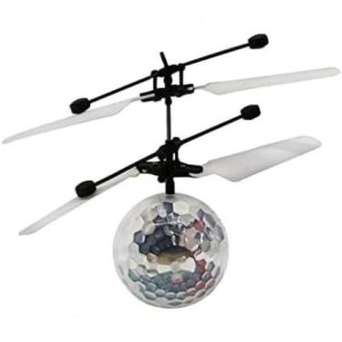 Imagem de Bola Drone Voadora Infantil com Controle por Gestos Luzes LED Recarga 
