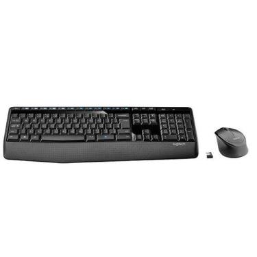 Imagem de Kit Teclado e Mouse sem Fio Preto MK345 Logitech