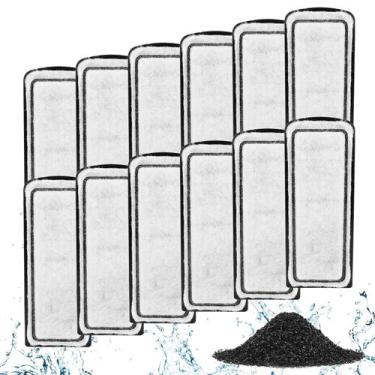 Imagem de Cartuchos de filtro de aquário AQQA, pacote com 12 cartuchos de algodã
