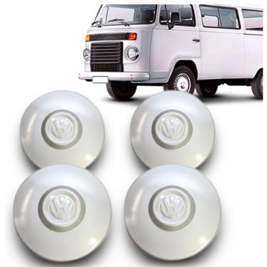 Imagem de Kit 4 Calotas Kombi Clipper Branco 1994 95 96 97 98 99 2000 01 02 03 0