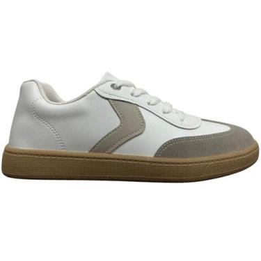 Imagem de Tênis beira rio solado reto ref: 4313.103 feminino, Branco, Cinza, 37