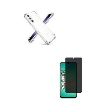 Imagem de Película Fosca Privacidade + Capinha Silicone TPU Para Galaxy A26 5G -