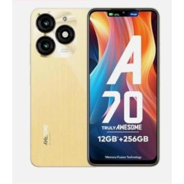 Imagem de Celular Itel A70 4G 12GB RAM +256GB Cam 13MP AI Tela 6.6 Global Dual S