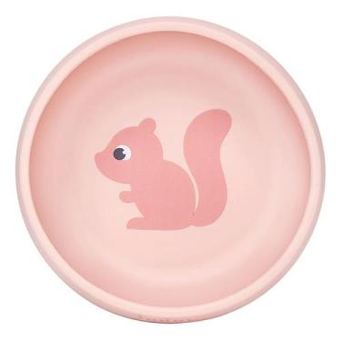 Imagem de Bowl Buba Em Silicone Com Ventosa Cloudy Esquilo Rosa 350ML