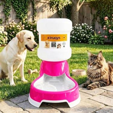 Imagem de Bebedouro Automatico Pet 6L Rosa Grande Galao Caes Gatos - PET IN