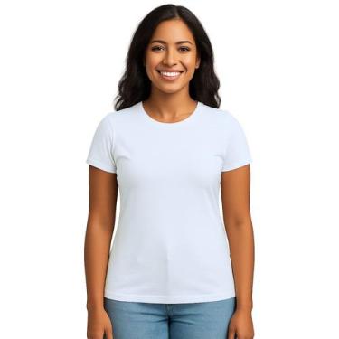 Imagem de Camiseta Branca 100% Poliéster para Sublimação - UseP4, Branco, Baby L