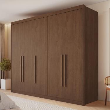 Imagem de Guarda Roupa Casal 5 Portas Em MDF Bari Conquista Moveis