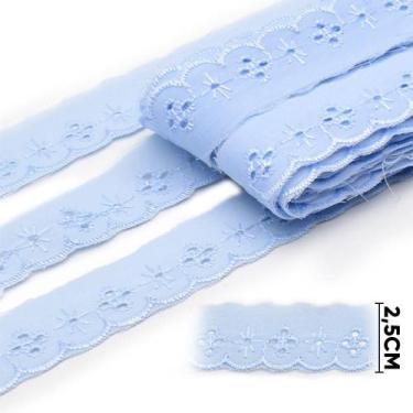 Imagem de Bordado Inglês 2,5cm BP075 Azul - 13,7 Metros  artePunto