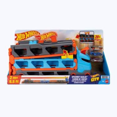 Imagem de Pista hot wheels reboque de pista de corridas gvg37