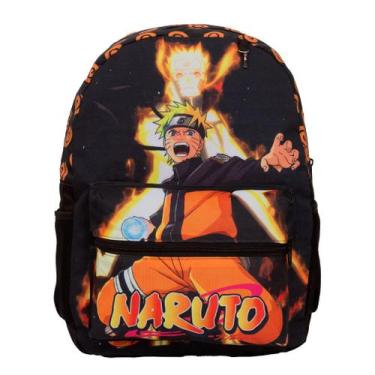 Imagem de Mochila Infantil Naruto Masculina Tam G Costas Juvenil Preta - Toys 2U