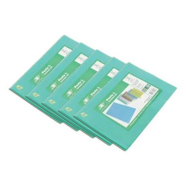 Imagem de Pasta L Ofício Acp Verde 23x33cm 10u Kit 5