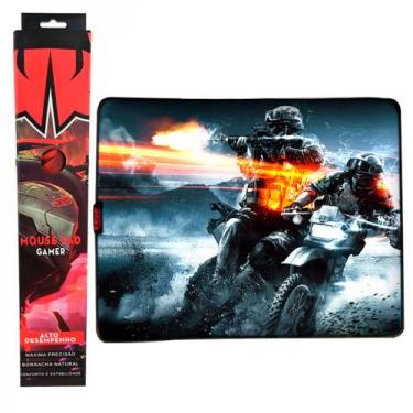 Imagem de Mouse Pad Gamer Grande KNUP, 420x320mm Superficíe Têxtil Antiderrapant