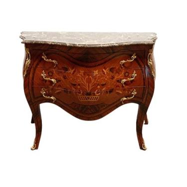 Imagem de Cômoda Colonial Classica Marchetaria Fina Alta Decoração - luxdecorcas