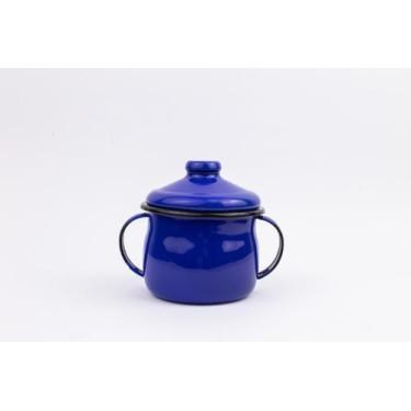 Imagem de Açucareiro esmaltado Azul 239g atóxico ESMALTADOS SILVA 2281