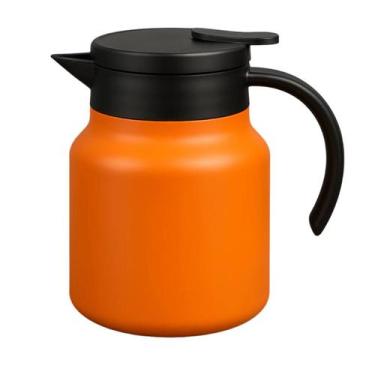 Imagem de Bule Termico Color Inox 800ml Fratelli Cor:Branco, Laranja