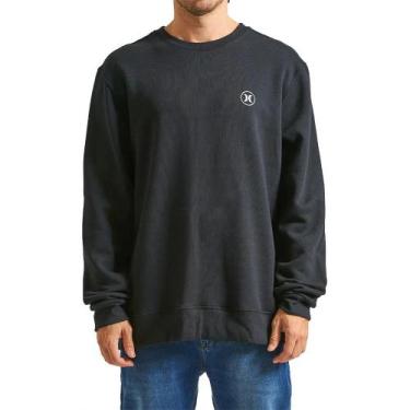 Imagem de Moletom Hurley Careca Mini Icon WT24 Masculino Preto, Preto, M