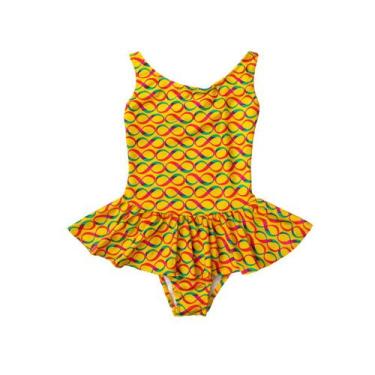 Imagem de Maiô Infantil juvenil Estampado Bailarina Verão Moda Praia - Pathy mod