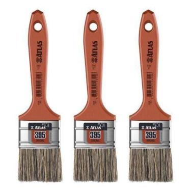 Imagem de Kit 3 Trincha Pincel 3/4 Pincel Tintas Atlas Pintura