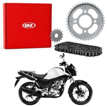 Imagem de Kit Relação Transmissão Completo Cargo Fan125 Cg 125 Fan - VAZ