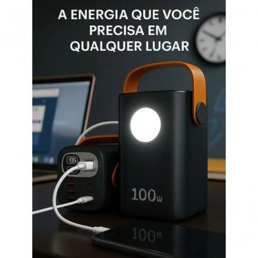 Imagem de Power Bank Carregador Portátil 60.000mAh 100W para Starlink Mini Notebook Tablet e Smartphones