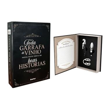 Imagem de Kit de Acessórios para Vinho Saca-rolha Bico para Servir e Cortador de Lacre em Aço Inox Prata Brasfoot