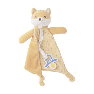 Imagem de Naninha Com Prendedor de Chupeta Pimpolho Unissex, Gato