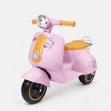 Imagem de Brinquedo Elétrico Infantil Maral Avespa Pimpi Rosa 6V com Luz Som Bag