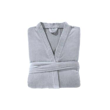 Imagem de Roupão Infantil com Capuz Velour P Azul Claro Dohler
