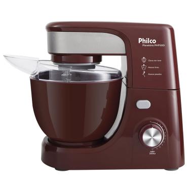 Imagem de Batedeira Planetária Philco PHP500 4L 500W 11 Velocidades Vinho com Função Turbo 220V