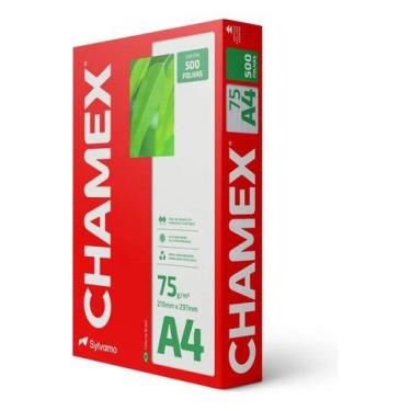 Imagem de Papel Sulfite Chamex A4 75g 500 Folhas - NoBrand, Branco