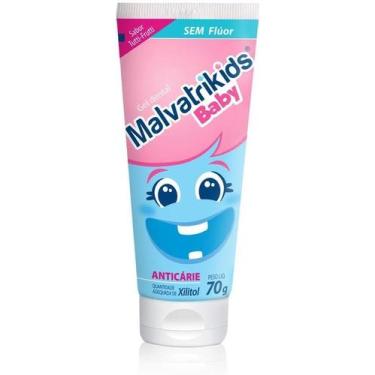 Imagem de Gel Dental Infantil Malvatrikids Baby Anticárie Tutti-Frutti Sem Flúor