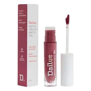 Imagem de Batom Líquido Cor Rose Matte Longa Duração Dailus 5ml