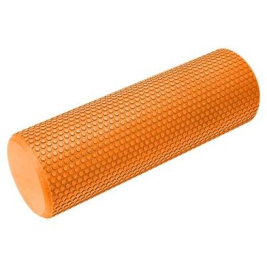 Imagem de Rolo Exercícios EVA BARI Yoga Pilates Aeróbico 45x15 Fitness -, Laranj