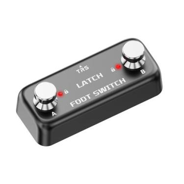 Imagem de Pedal Footswitch MEDIORAYS Duplo com Trava 6,35 mm para Guitarra