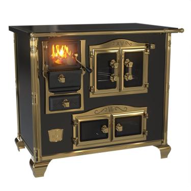 Imagem de Fogao a Lenha Venax n 2 Princess Premium Preto Gold SD