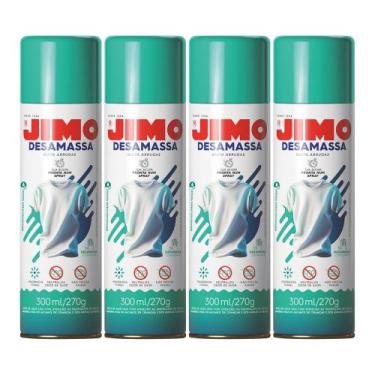 Imagem de Kit 4 Jimo Desamassa Roupas Sem Passar Ferro Elimina Odores 300ml cada