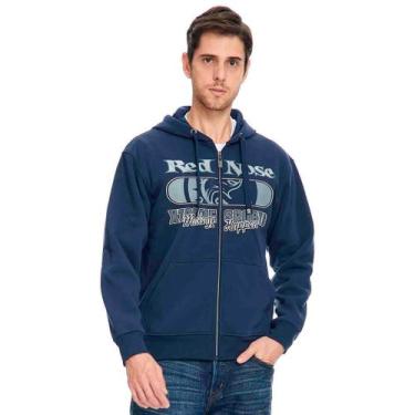 Imagem de Moletom MasculinoRed Nose Aberto Logo Frontal, Azul, M