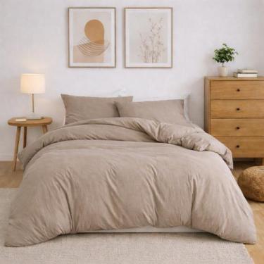 Imagem de Capa Duvet King para Edredom Amarração 4 Cantos 100% Poliéster 250x280