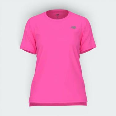 Imagem de Camiseta New Balance Sport Essentials Feminina Tamanho:MCor:Rosa, M, R
