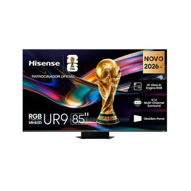 Imagem de Smart TV Hisense MiniLED 4K 85" Polegadas Processador AI, Film Maker Mode, Alexa e Wi-Fi - 85UR9SG
