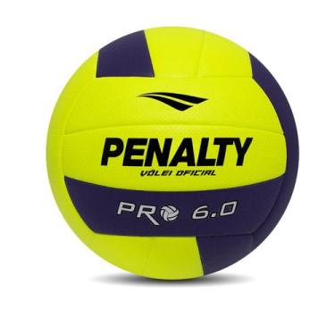 Imagem de Bola de Volei Penalty 6.0 Profissional, ÚNICO, Amarelo
