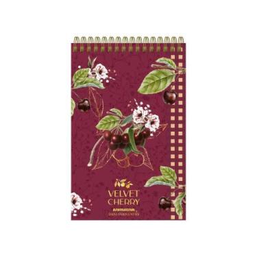 Imagem de Caderneta Perfumada Dani Fernandes Wireo Velvet Cherry Animativa