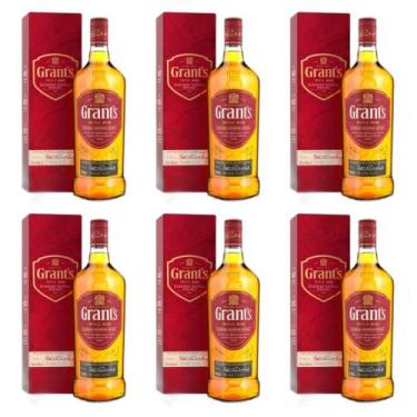 Imagem de Kit 06 Whisky Grants Triple Wood 1000ml