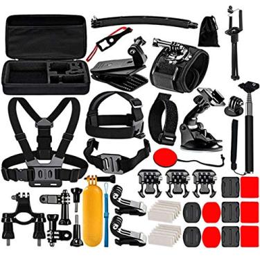 Imagem de Acessórios 50 em 1 Kit Combo Ultimate Total com Substituição da caixa EVA para câmeras GoPro